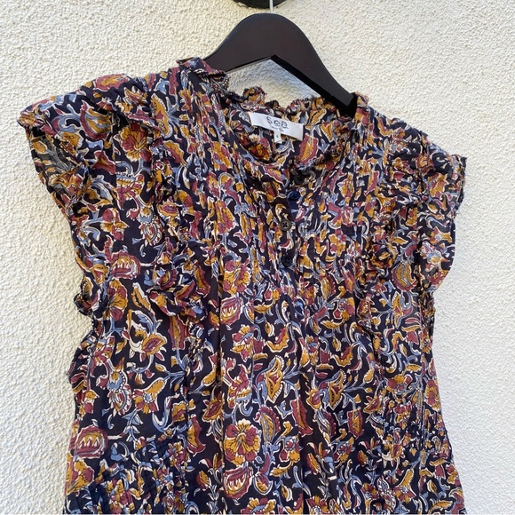 Sea New York Multicolor Floral Short Sleeve Top - Picture 4 of 9